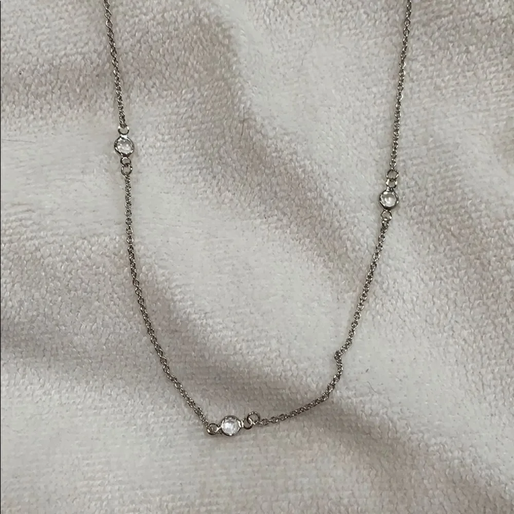 Silver layered two chain necklace | Sz OS